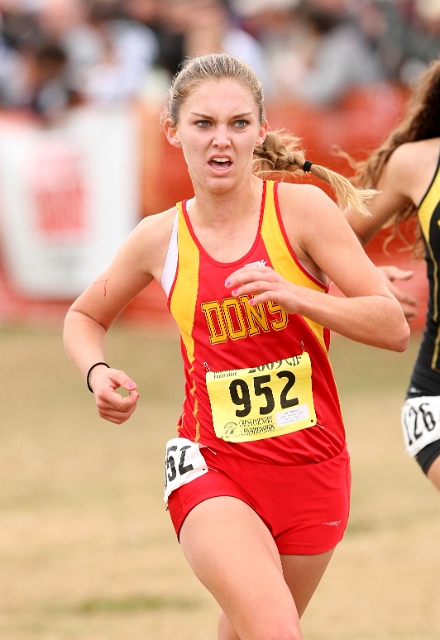 2009 CIF XC Girls D3-102.JPG - 2009 California CIF Cross Country Championships, Woodward Park, Fresno, California